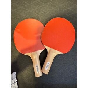 New!Prince Table Tennis Paddles Set of 2 Ping Pong Rackets Wood Handle Red Black